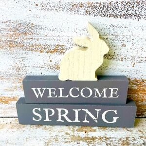 Welcome Spring Block Stackers 3/Set